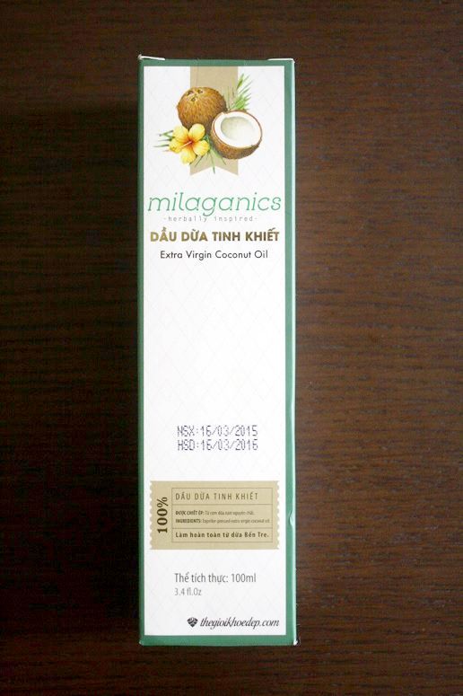 milaganics Extra Virgin Coconut Oil