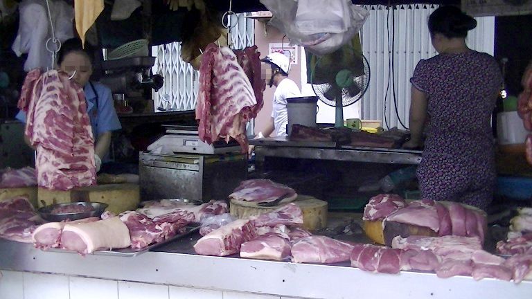 旧市場の肉屋